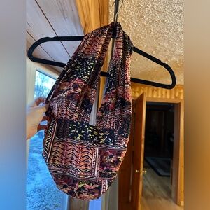 Free People backless crop top